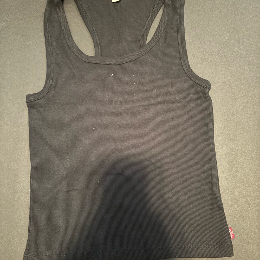 Black tank top